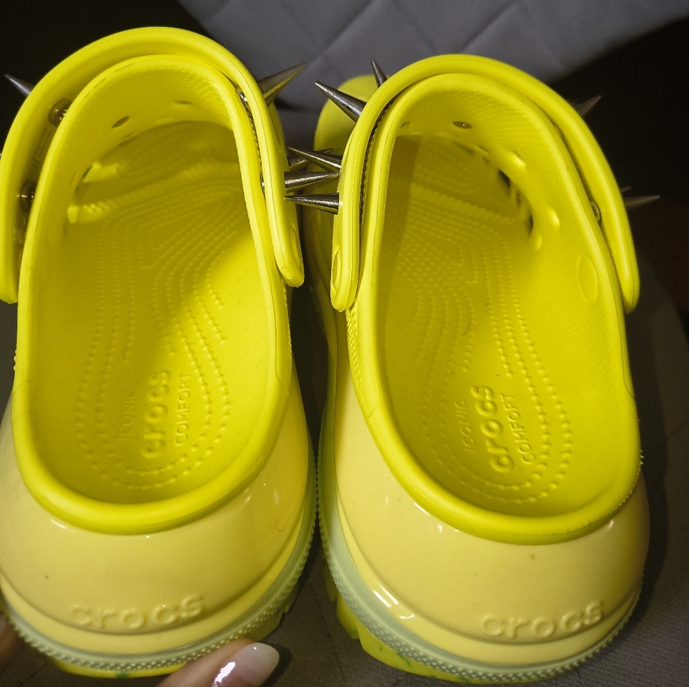 Crocs Mega Crush Platforms Customized Acidity - Picture 6 of 8